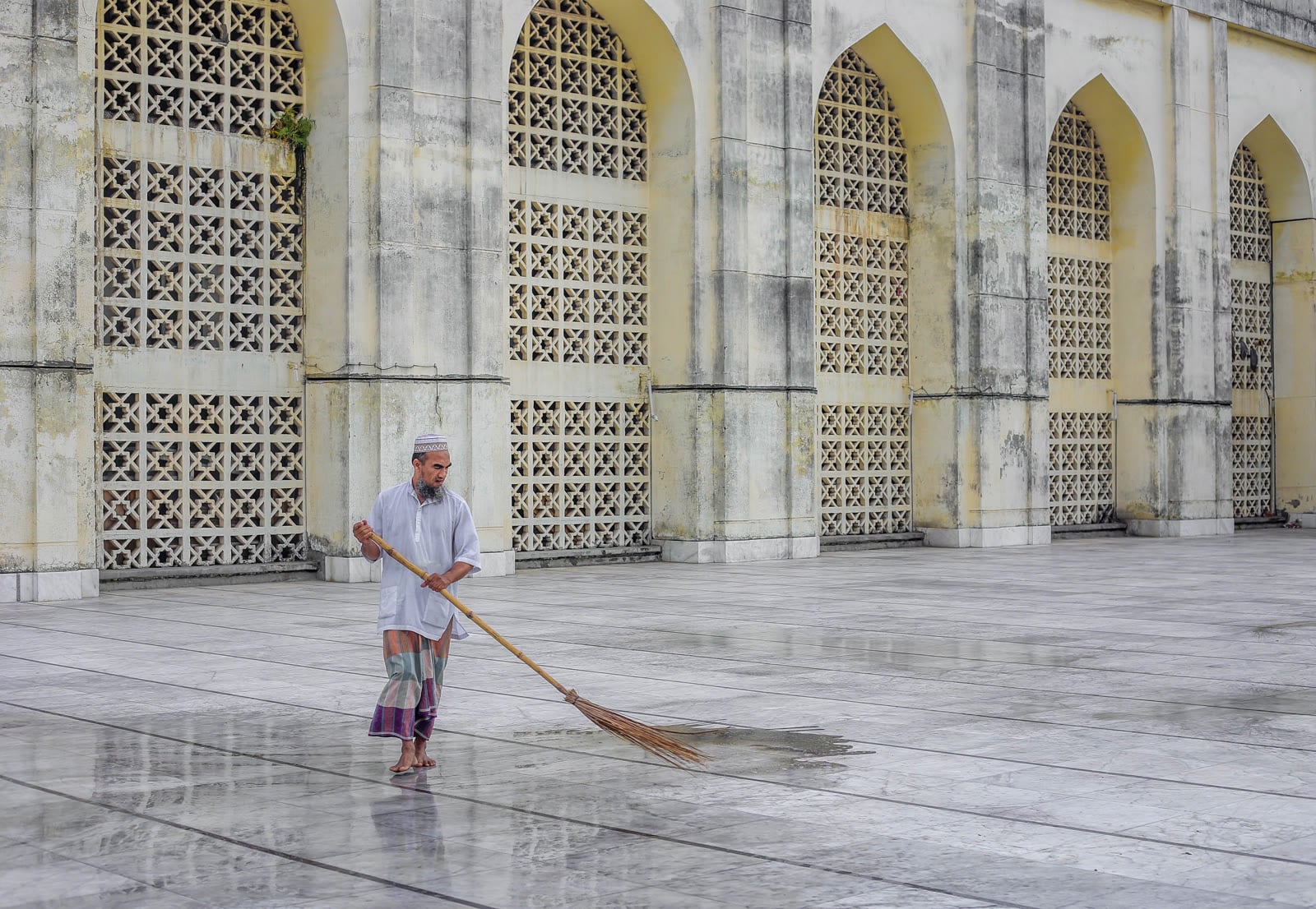 The Baitul Mukarram National Mosque in Dhaka, Bangladesh