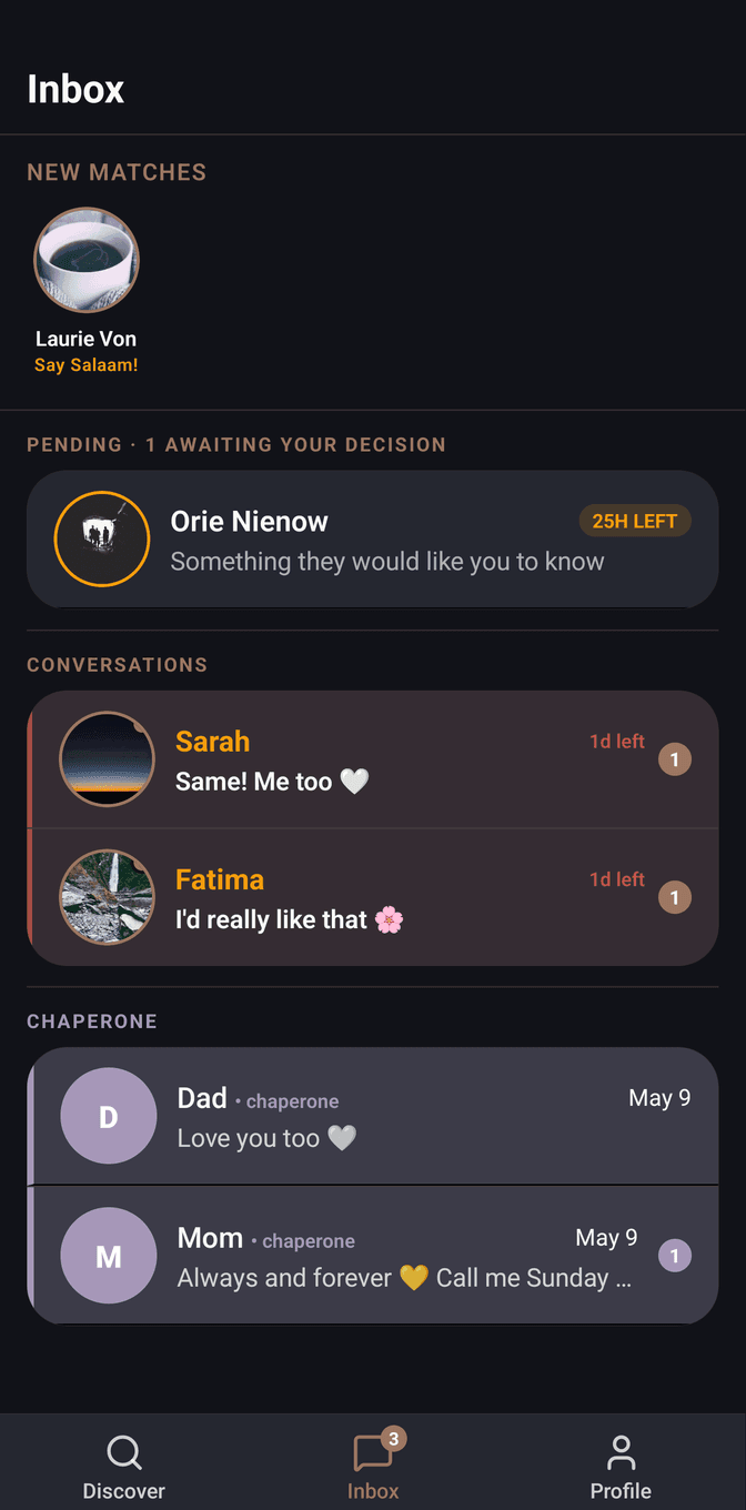 Fazool inbox screen